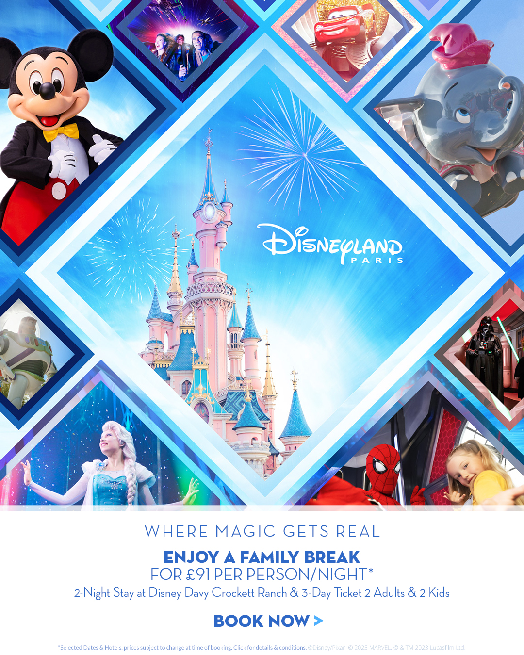 Disneyland Paris Hotel & Ticket Package Offer 2023